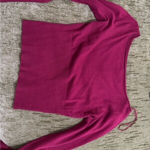 Garage Deep Pink Knit Top
